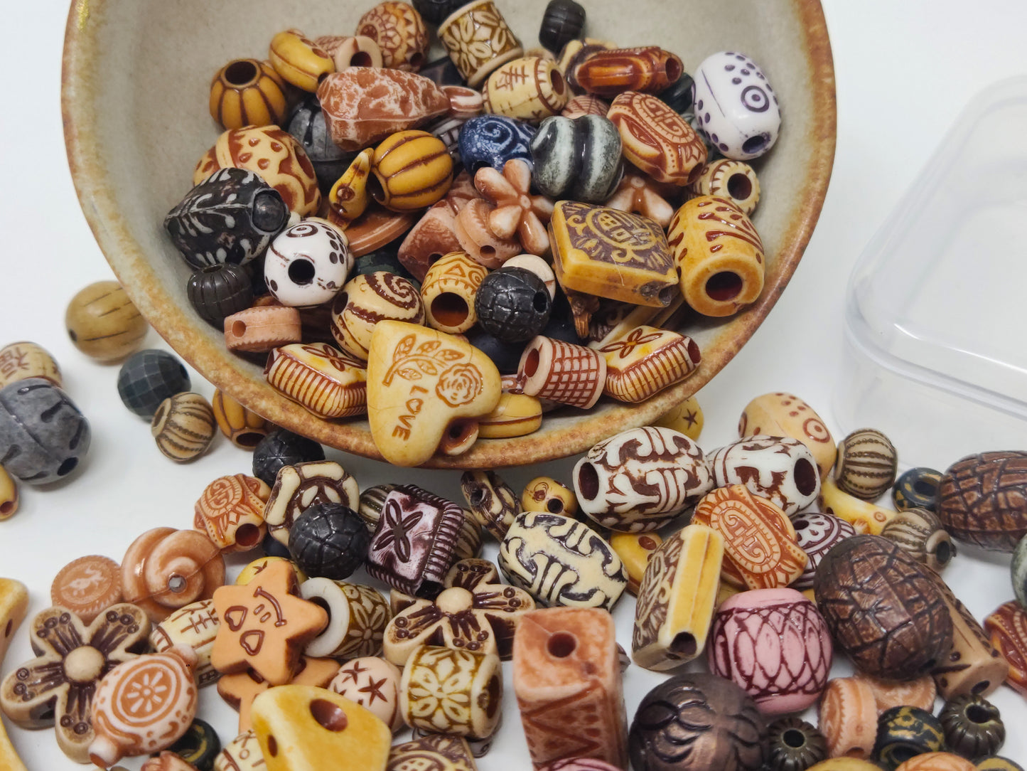 Beads Mixed Set Acrylic Wholesale Spacer Beads for DIY Bracelet Necklace Handmade Jewelry Making