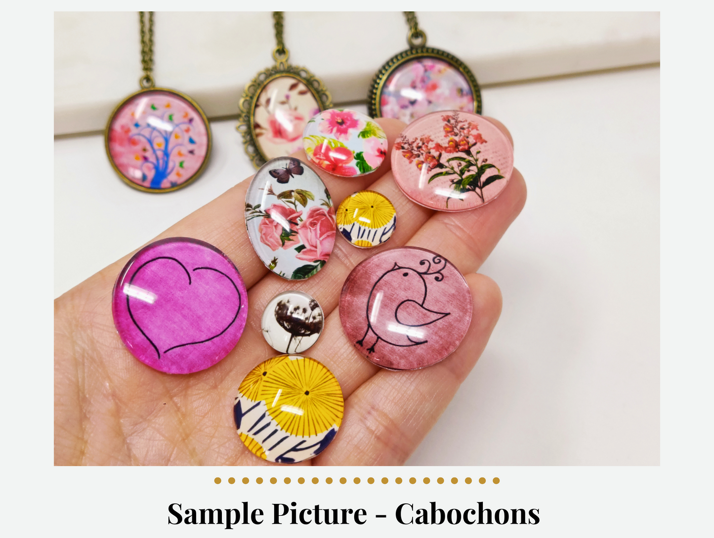 8 pcs Butterfly Photo Glass Cabochons, Perfect for DIY Cabochon Jewelry Making