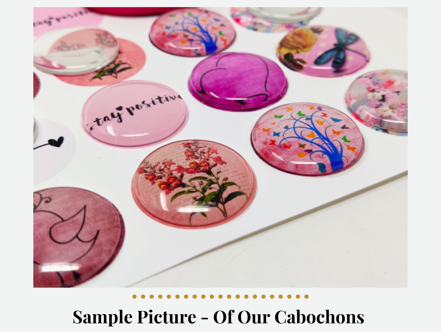 8 pcs Butterfly Photo Glass Cabochons, Perfect for DIY Cabochon Jewelry Making