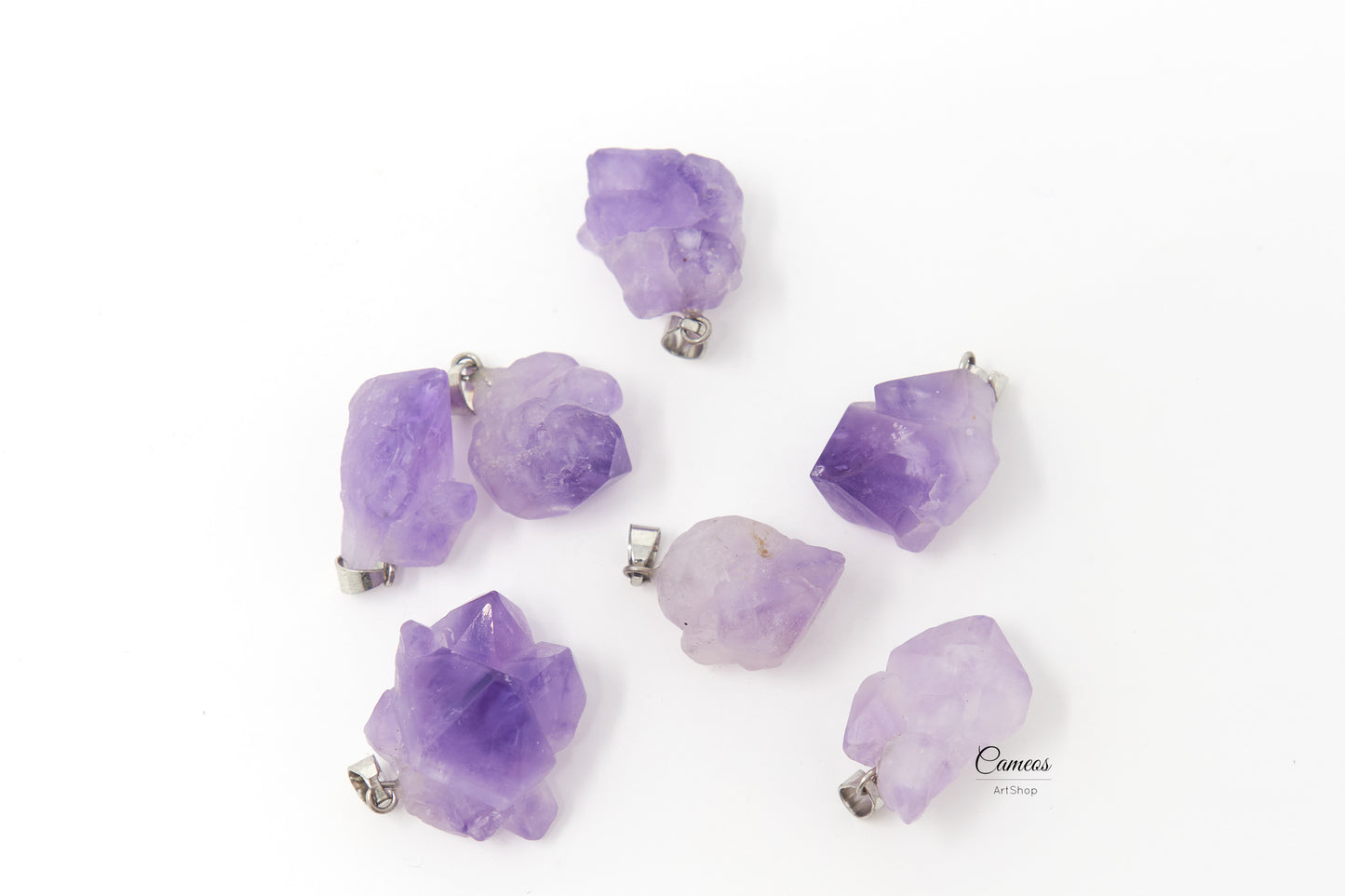 Natural raw amethyst pendants with brass findings, 20~26mm Gemstone Pendants, Nuggets, Amethyst Crystal Charm, 1 pcs