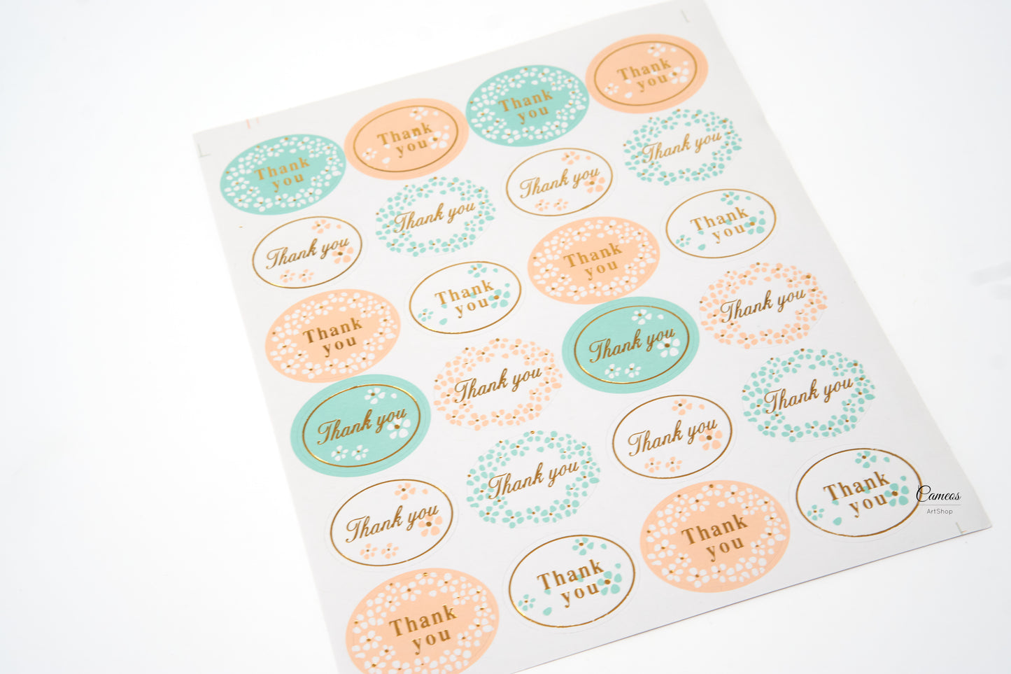 Thank You Stickers, Packaging Sticker, Scrapbook Sticker, Party Sticker, Baking Stickers, Wedding Favor Sticker, 24pcs