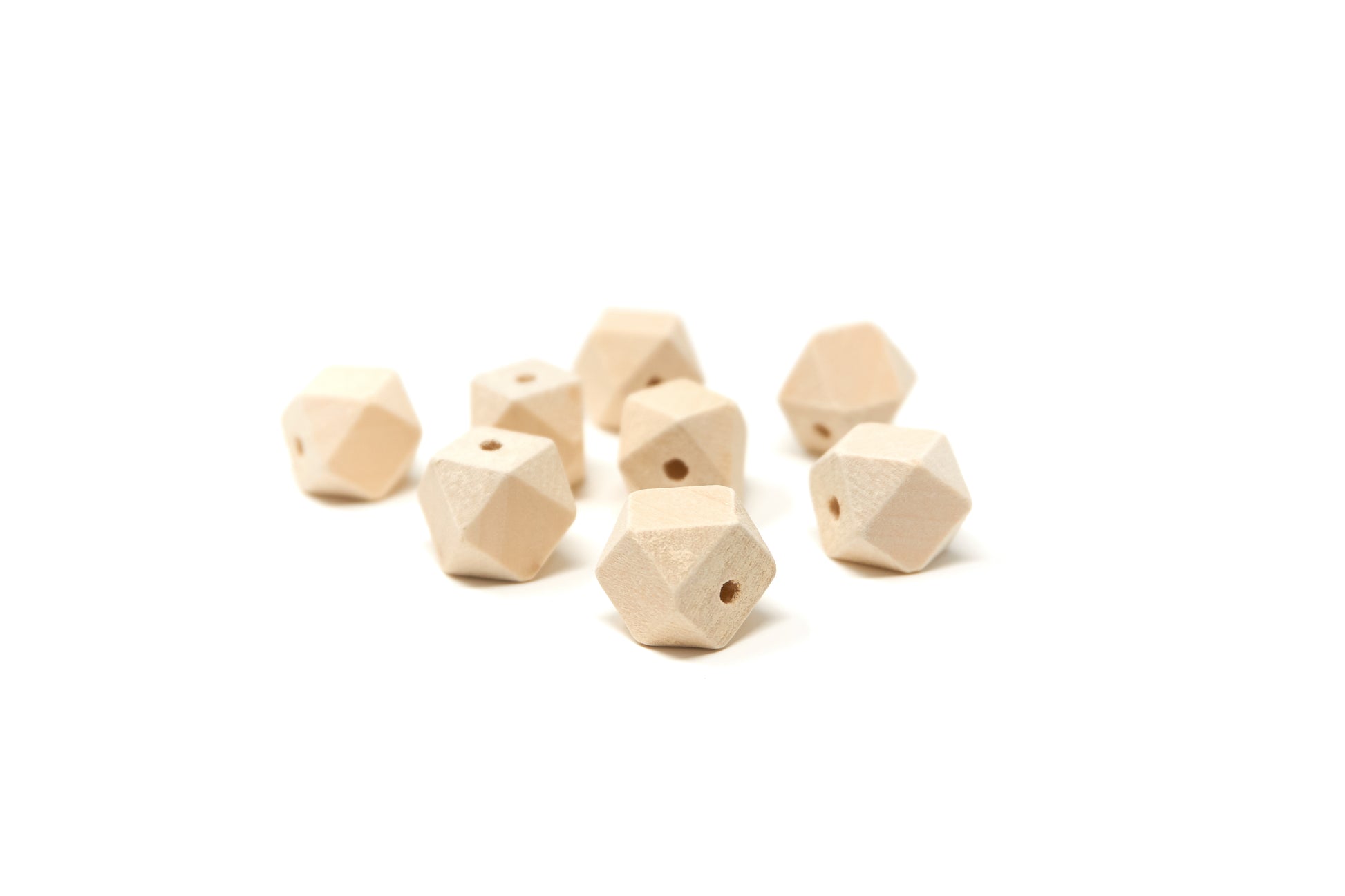 Natural Round Wood Beads 12mm 50 pieces - Cameos Art Shop