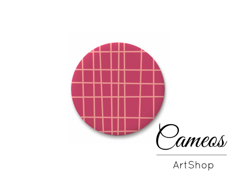 Round handmade glass cabochons 8mm up to 25mm, Stripes- L129 - Cameos Art Shop