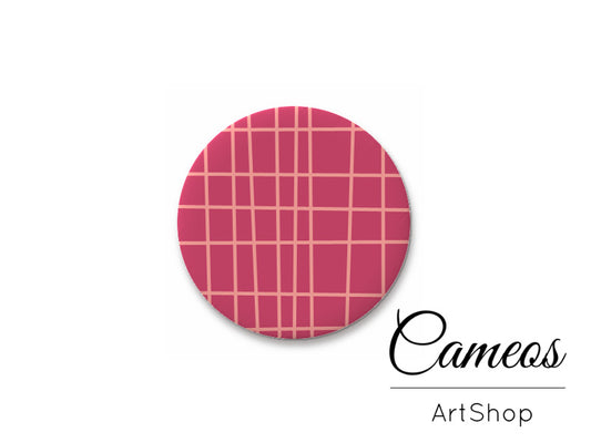 Round handmade glass cabochons 8mm up to 25mm, Stripes- L129 - Cameos Art Shop