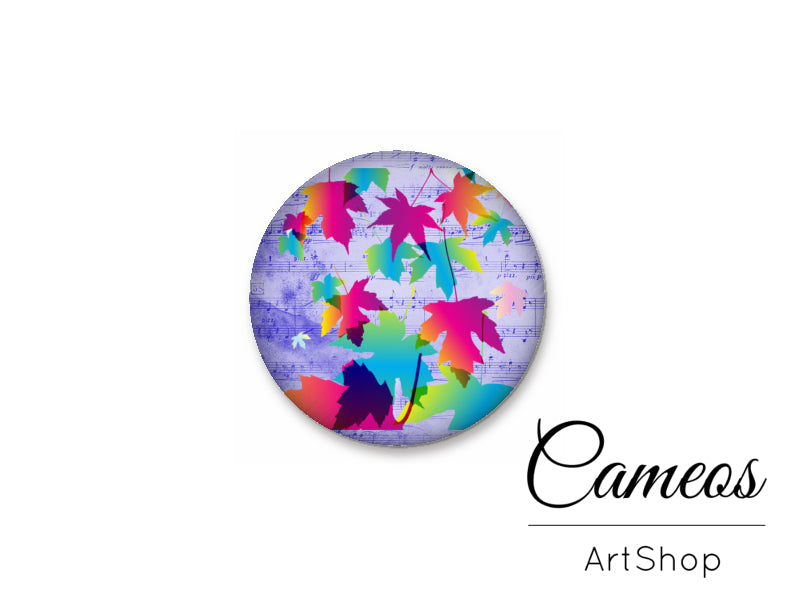 Round handmade glass cabochons 8mm up to 25mm, Tree- L139 - Cameos Art Shop