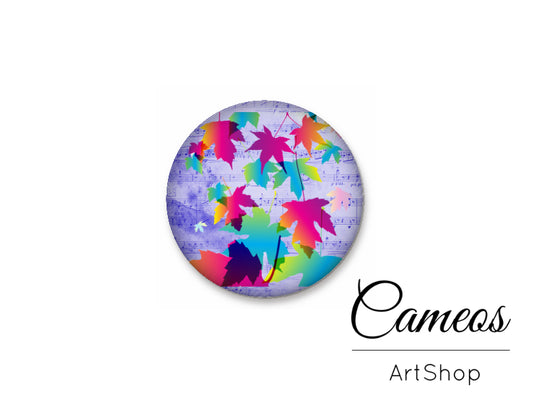 Round handmade glass cabochons 8mm up to 25mm, Tree- L139 - Cameos Art Shop