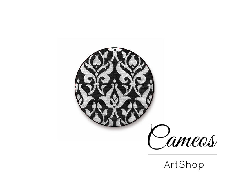 Round handmade glass cabochons 8mm up to 25mm, Abstract- L283 - Cameos Art Shop