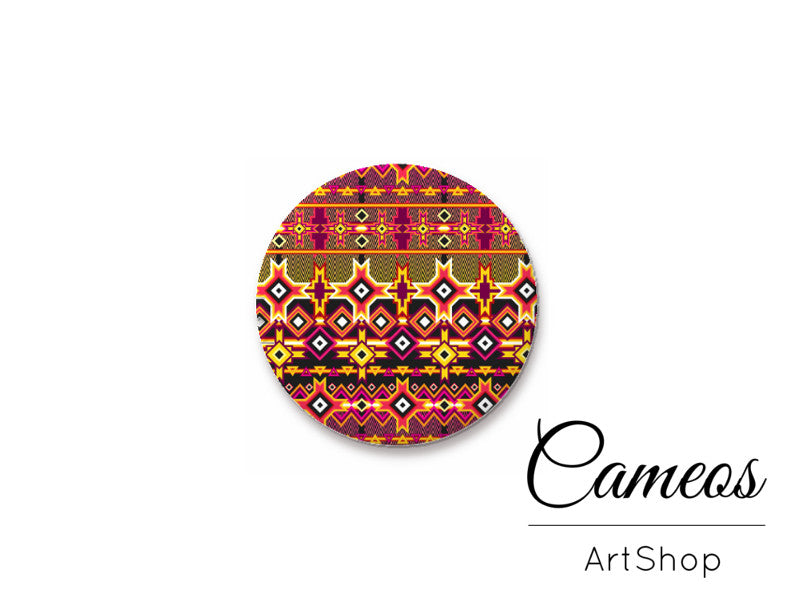 Round handmade glass cabochons 8mm up to 25mm, Retro- L292 - Cameos Art Shop