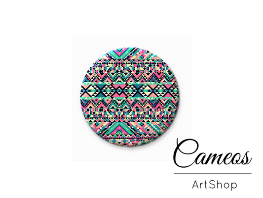 Round handmade glass cabochons 8mm up to 25mm, Abstract Motive- L3 - Cameos Art Shop