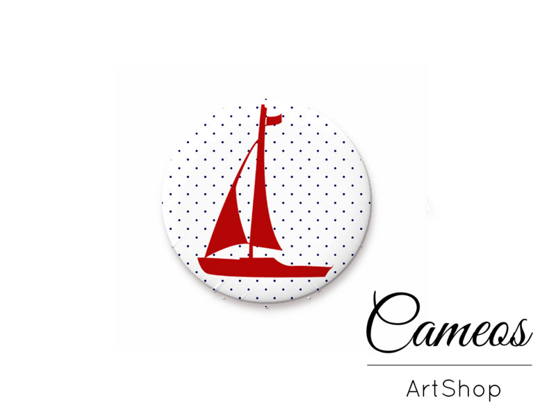 Round handmade glass cabochons 8mm up to 25mm, Sea- L336 - Cameos Art Shop