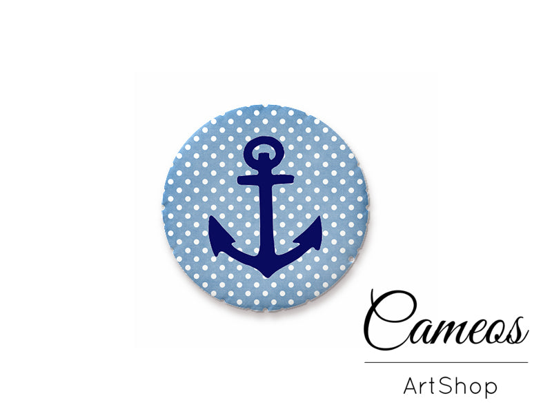 Round handmade glass cabochons 8mm up to 25mm, Sea- L337 - Cameos Art Shop