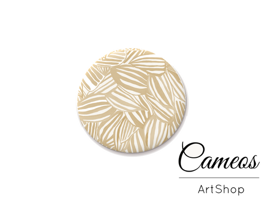 Round handmade glass dome cabochons 8mm up to 25mm, Beige retro- L364 - Cameos Art Shop