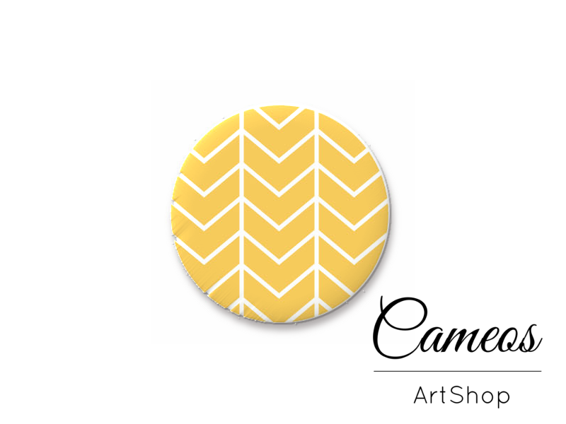 Round handmade glass dome cabochons 8mm up to 25mm, Geometric- L390 - Cameos Art Shop