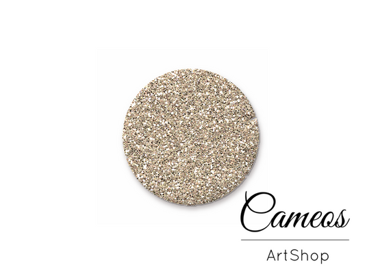 Round handmade glass dome cabochons 8mm up to 25mm, Sparkle- L437 - Cameos Art Shop