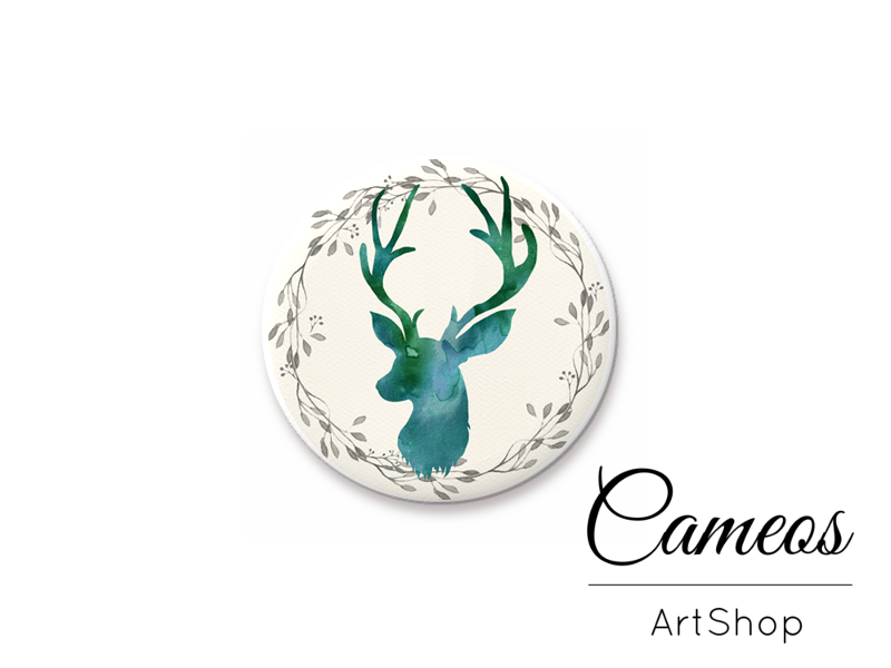 Round handmade glass dome cabochons 8mm up to 25mm, Animal- L452 - Cameos Art Shop