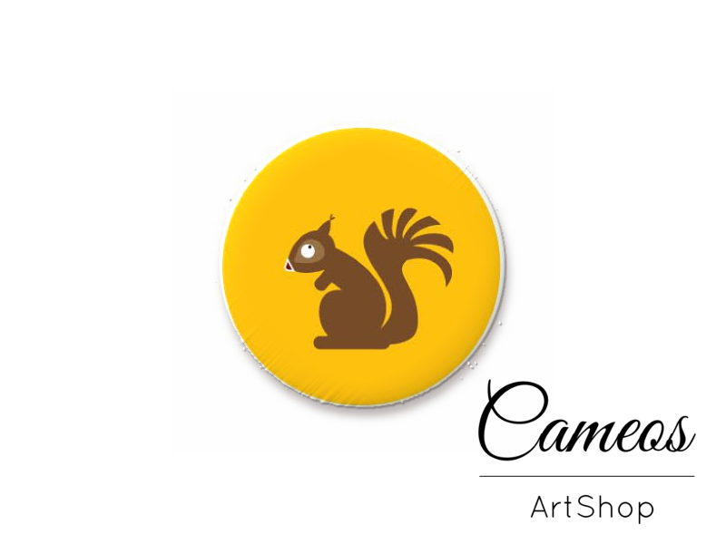 Round handmade glass dome cabochons 8mm up to 25mm, Animal- L457 - Cameos Art Shop