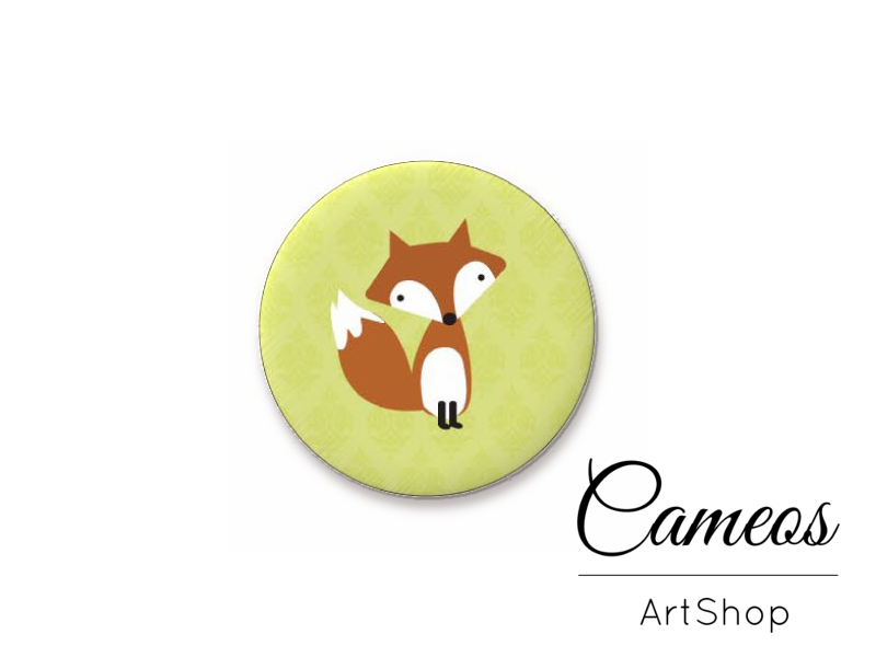 Round handmade glass dome cabochons 8mm up to 25mm, Animal- L458 - Cameos Art Shop