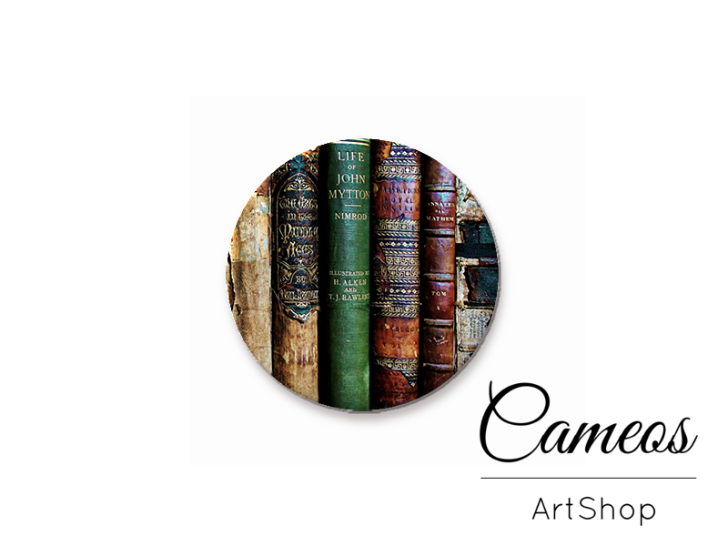 Round handmade glass dome cabochons 8mm up to 25mm, Vintage- L471 - Cameos Art Shop