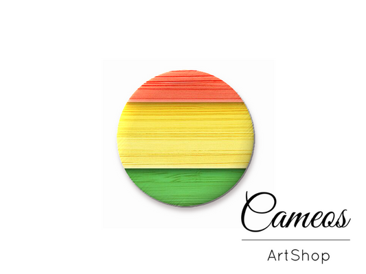 Round handmade glass dome cabochons 8mm up to 25mm, Stripes- L473 - Cameos Art Shop