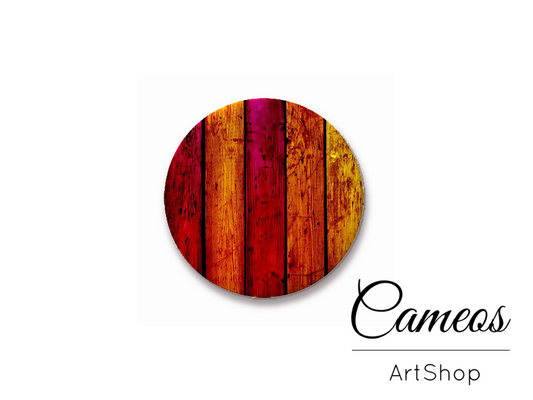 Round handmade glass dome cabochons 8mm up to 25mm, Stripes- L474 - Cameos Art Shop