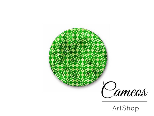 Round handmade glass dome cabochons 8mm up to 25mm, Retro- L493 - Cameos Art Shop