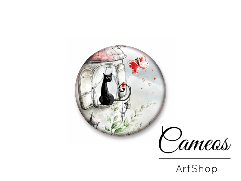 Round handmade glass dome cabochons 8mm up to 25mm, Cat- L512 - Cameos Art Shop