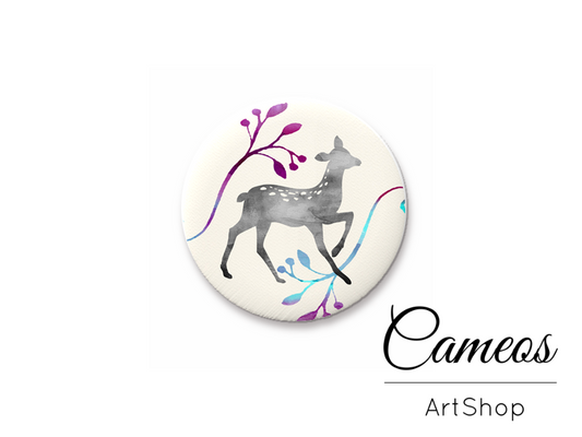 Round handmade glass dome cabochons 8mm up to 25mm, Animal- L518 - Cameos Art Shop