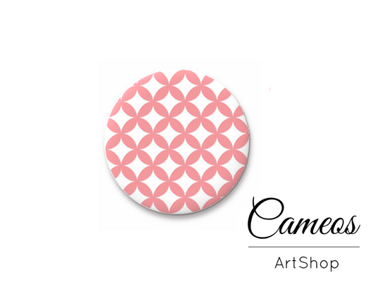 Round handmade glass dome cabochons 8mm up to 25mm, Geometric- L572 - Cameos Art Shop