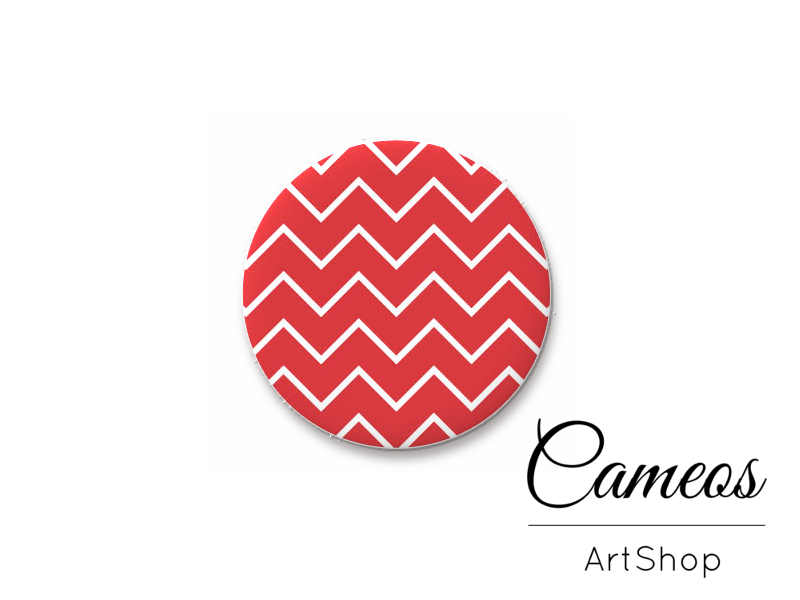 Round handmade glass dome cabochons 8mm up to 25mm, Geometric- L576 - Cameos Art Shop