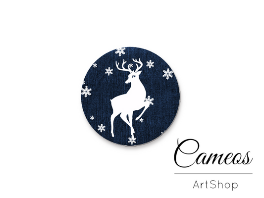 Round handmade glass cabochons 8mm up to 25mm, Rudolf- L594