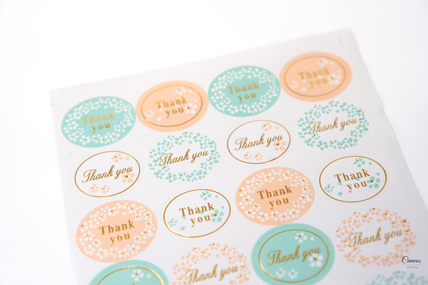 Thank You Stickers, Packaging Sticker, Scrapbook Sticker, Party Sticker, Baking Stickers, Wedding Favor Sticker, 24pcs