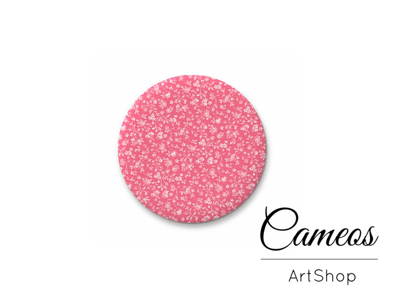 Round handmade glass cabochons 8mm up to 25mm, Pink Color- L228 - Cameos Art Shop