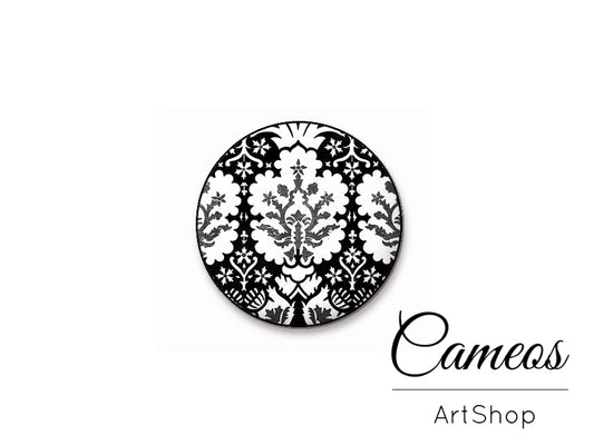 Round handmade glass cabochons 8mm up to 25mm, Abstract- L286 - Cameos Art Shop