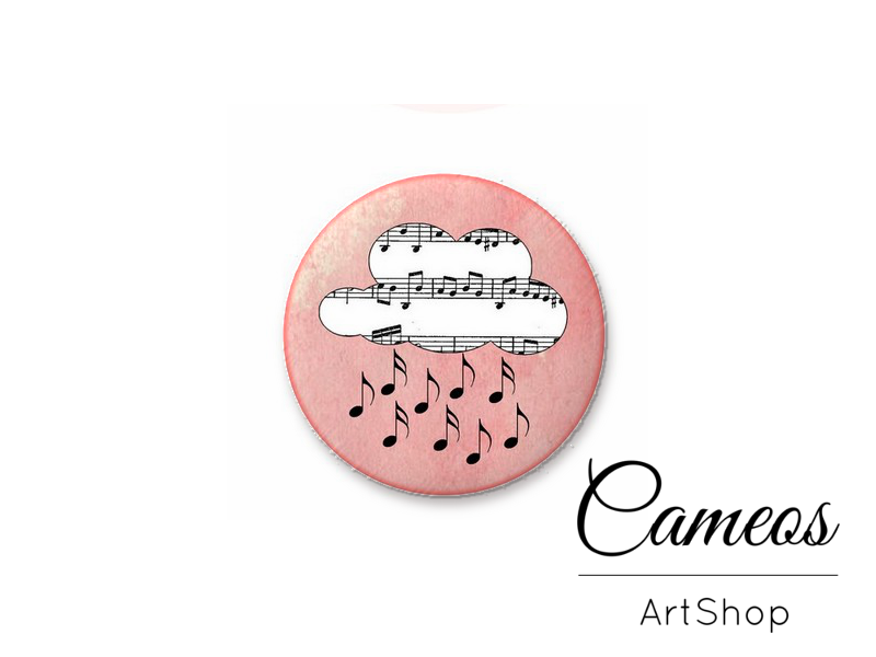 Round handmade glass dome cabochons 8mm up to 25mm, Pink Cloud- L424 - Cameos Art Shop