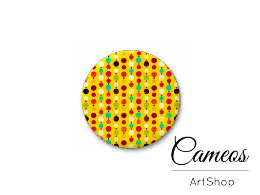 Round handmade glass dome cabochons 8mm up to 25mm, Dots- L495 - Cameos Art Shop